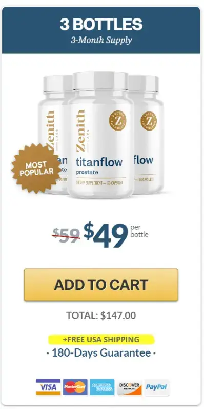 TitanFlow 3 bottle price